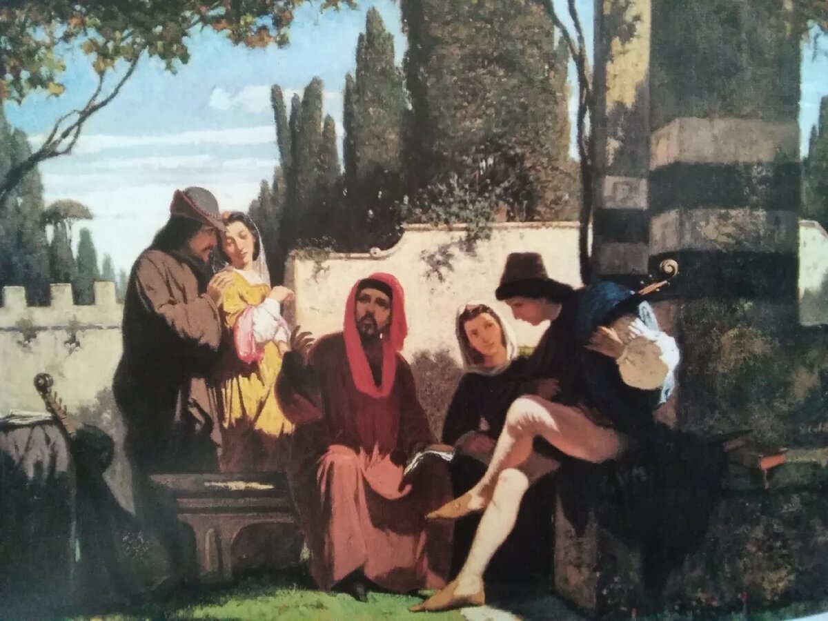 Vincenzo Cabianca "I novellieri fiorentini", фото из личной коллекции