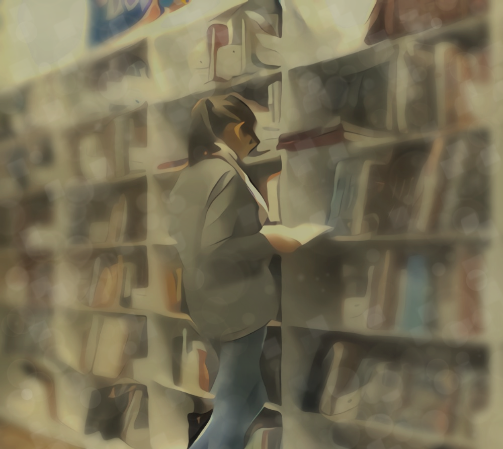 «В книжном». Как по мне - с постобработкой несколько перебор-с...