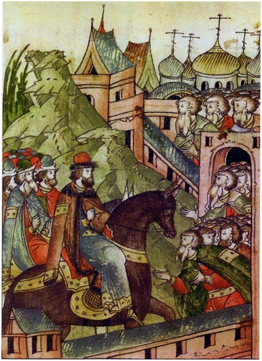 Призвание Владимира Мономаха на княжение в Киев в 1113 году. 