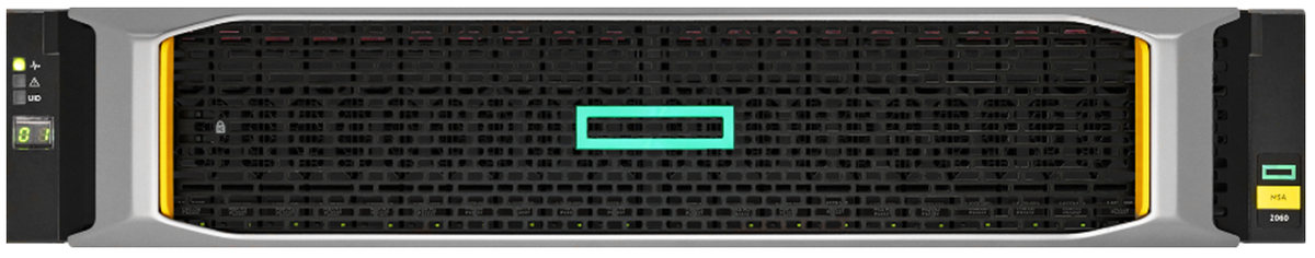 HPE MSA2060/2062 вид спереди
