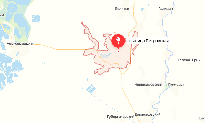Карта станица казанская краснодарский край