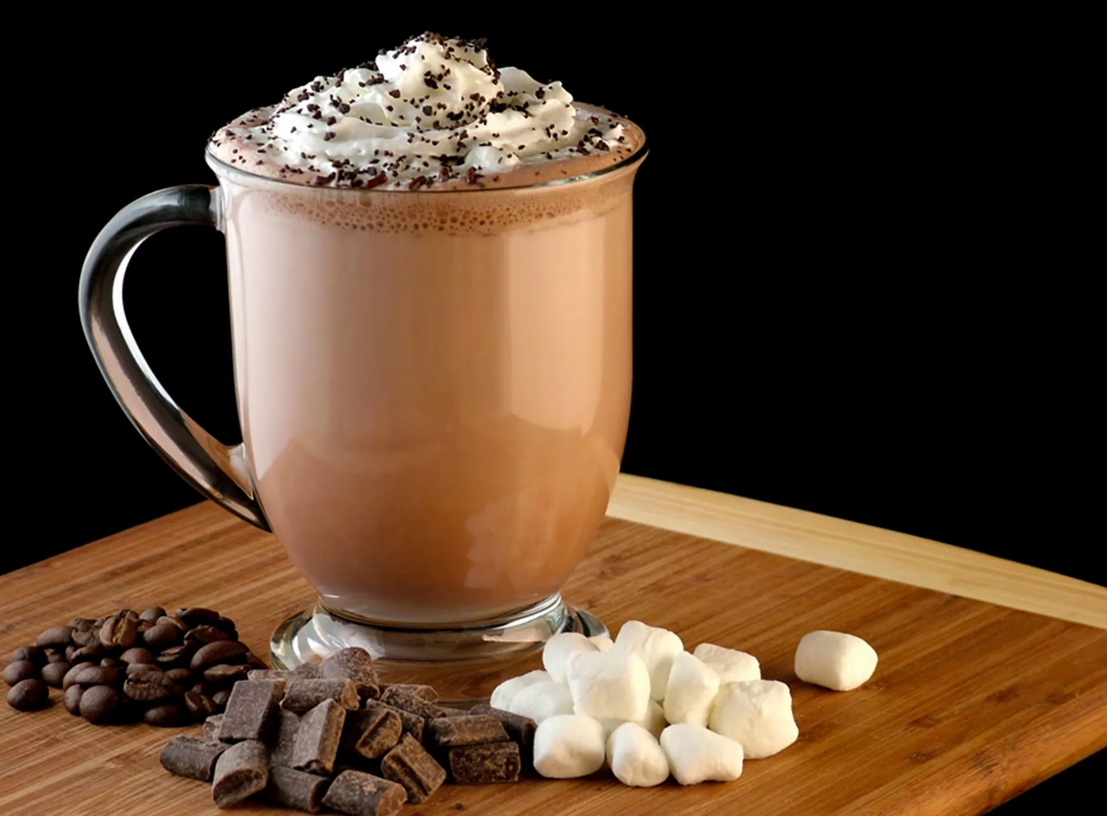Какао или горячий шоколад с маршмэллоу - отличная альтернатива кофе