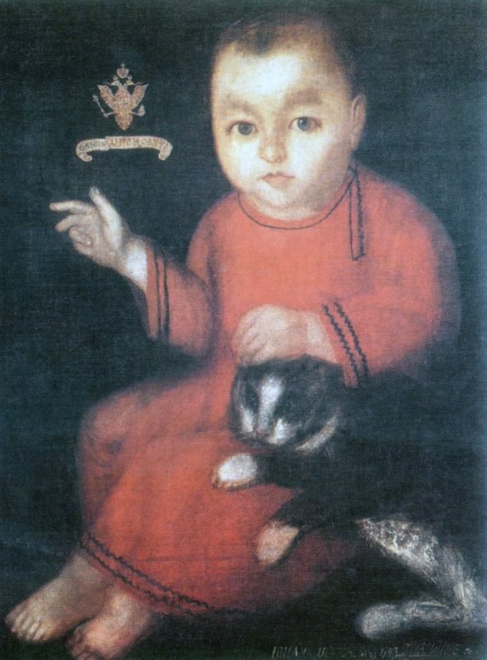 Иоанн Антонович в детстве (неизвестный художник, 1740-е). Источник: Википедия