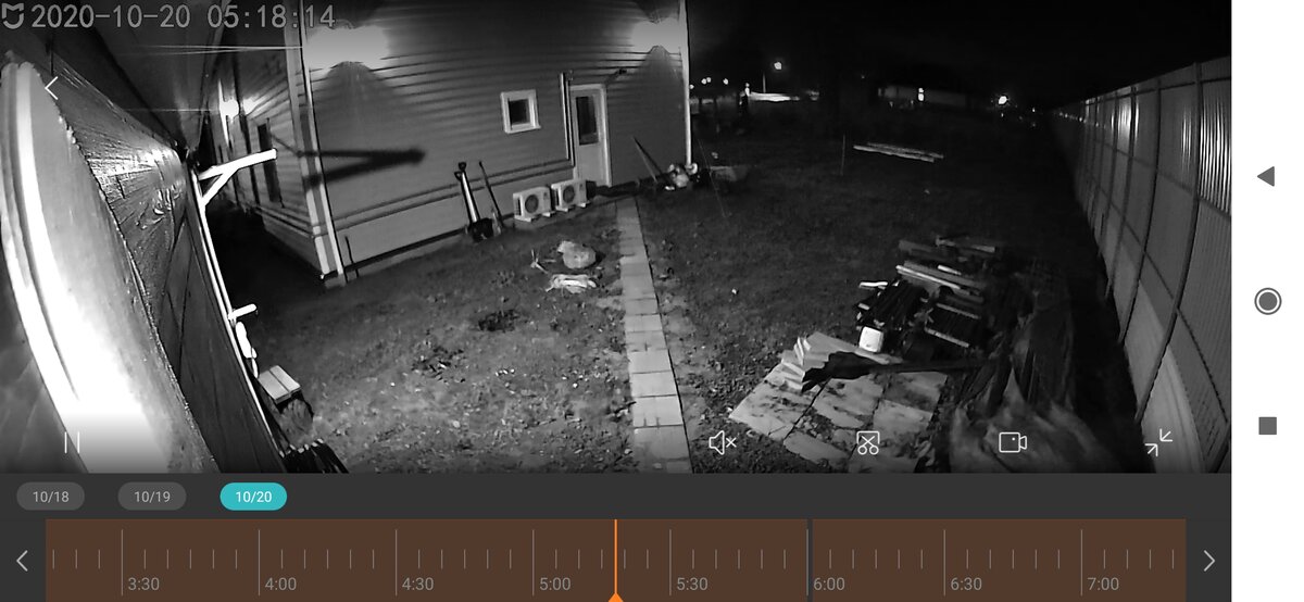 Съемка ночью Камерой Xiaomi Mijia Smart Camera Standart Edition.