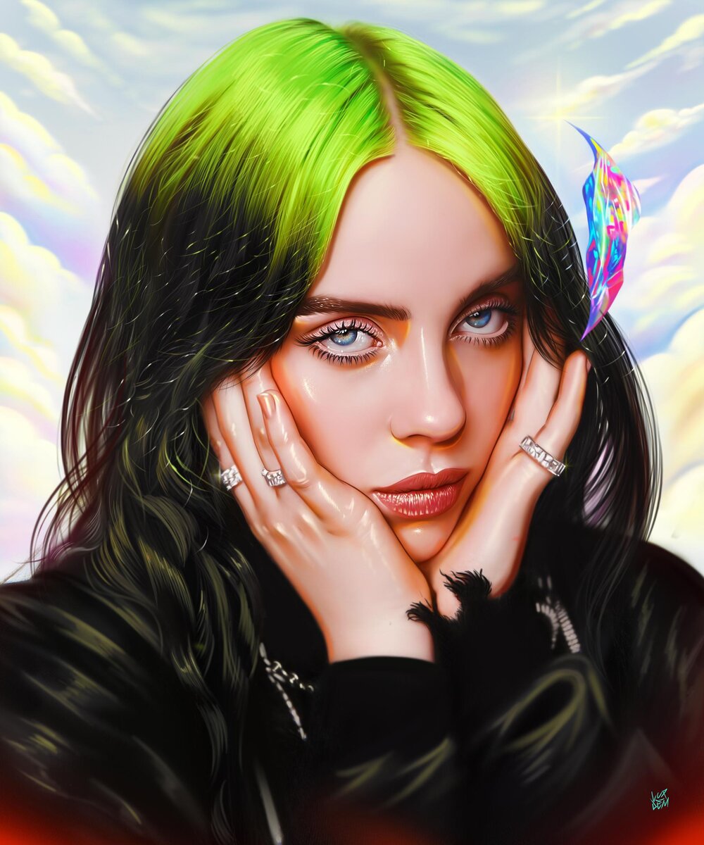 Подборка фан-артов Билли Айлиш| Billie Eilish fan-art | visual aesthetics |  Дзен