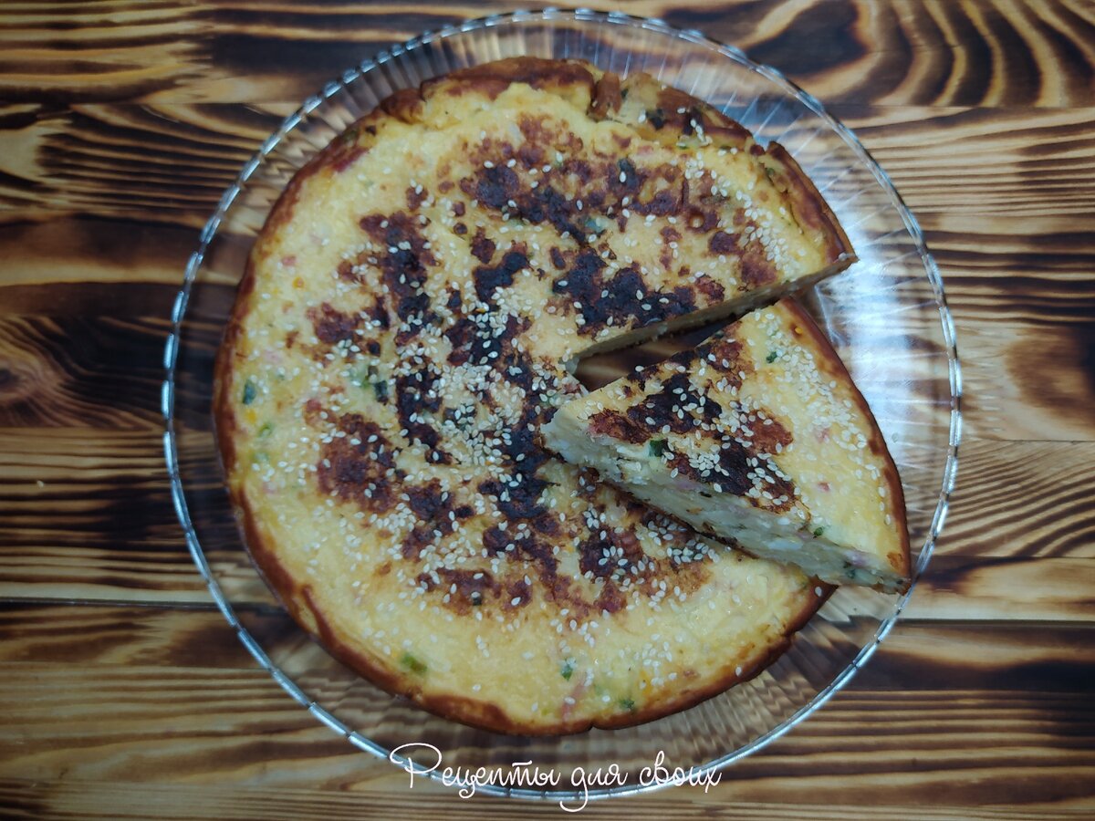 Пирог "Капустник" на сковороде