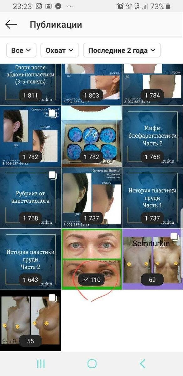 Охват постов до начала работы