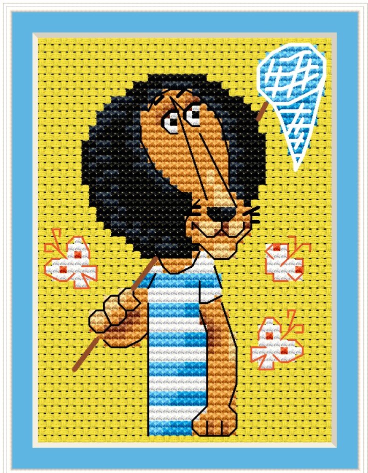 Превью бесплатной схемы "Каникулы", автор Екатерина Немшилова