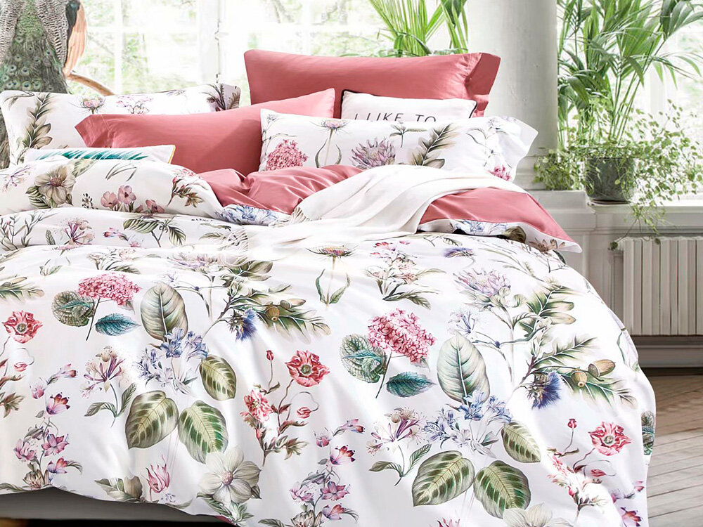 Asabella комплект постельного белья Евро, египетский хлопок 1175-4