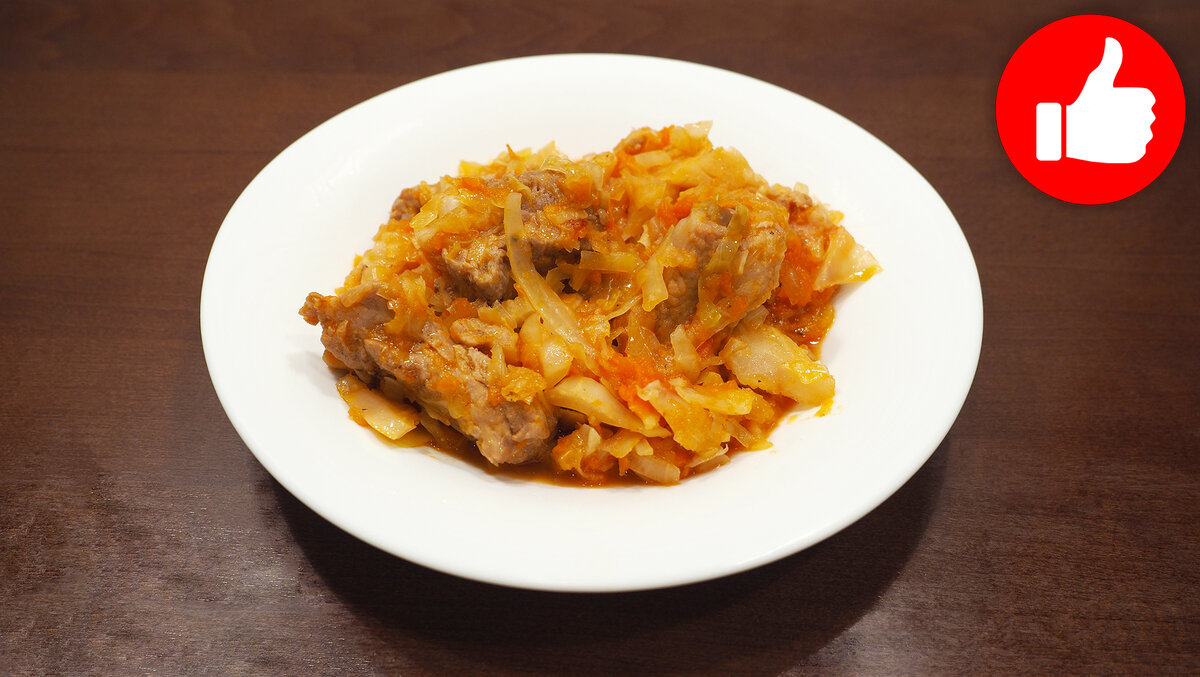 Тушеная капуста в мультиварке на обед или ужин