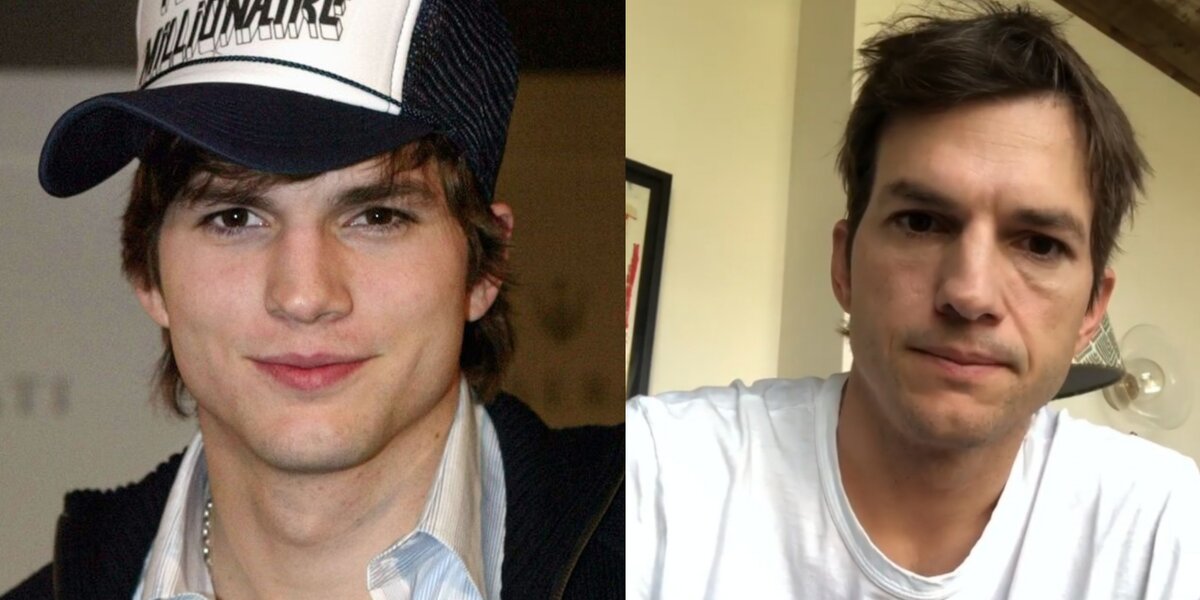 На первом фото актеру 22 года, на втором 43 года