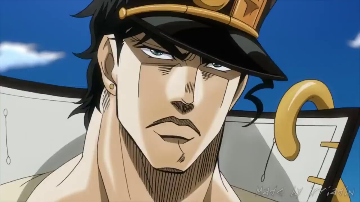 Изображено аниме - Невероятное приключение ДжоДжо