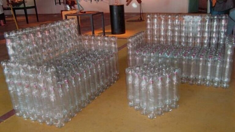 Мебель из пластиковых бутылок: дизайн своими руками