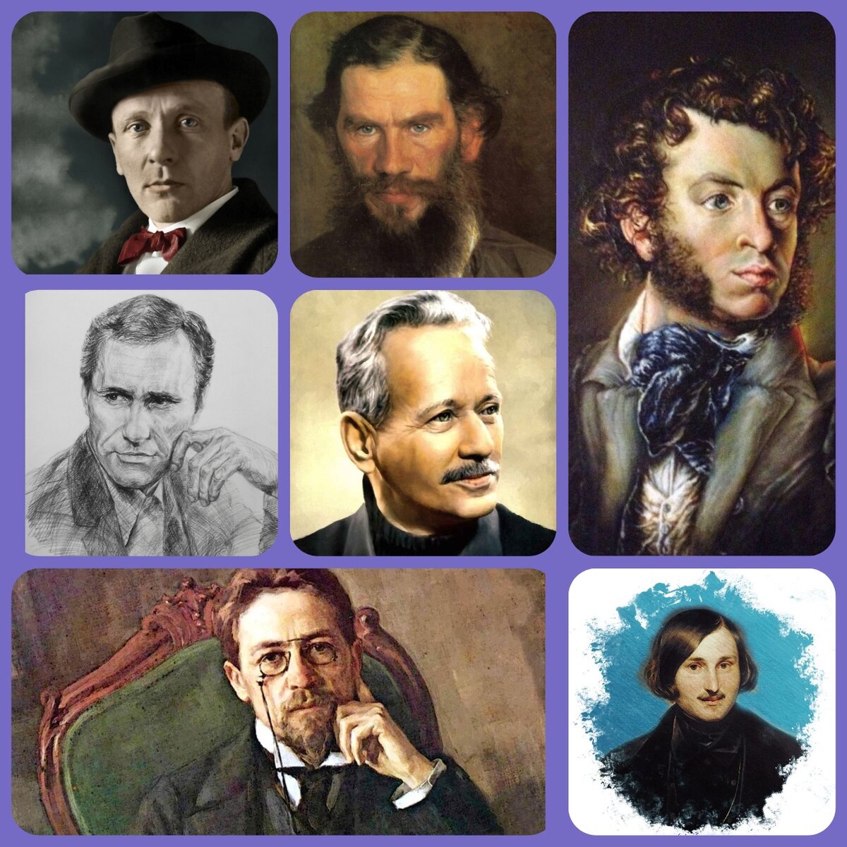 Известные русские писатели, в творчестве которых были и романы и повести.