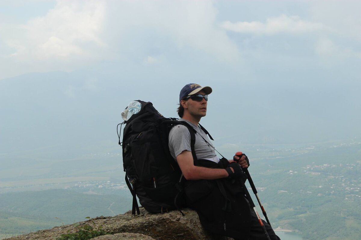 А на фото: типичный турист из Москвы! (фото автора статьи)