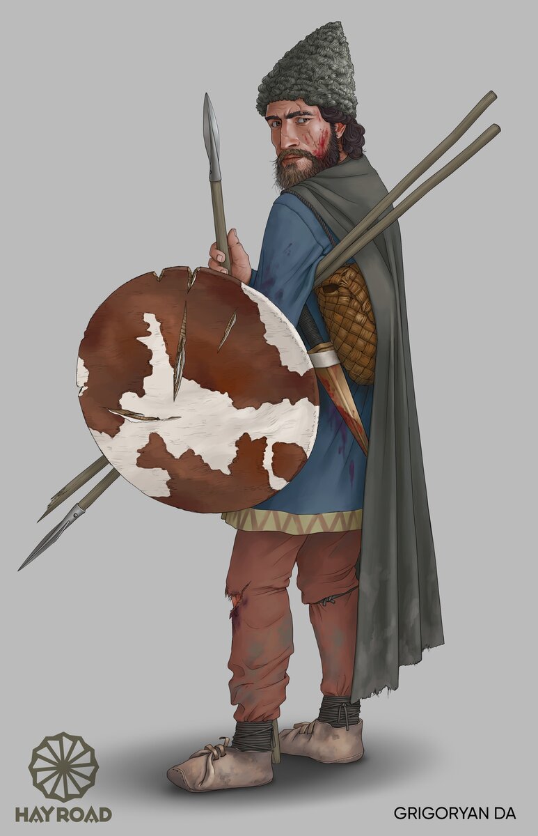 Армянский воин - ополченец армии Ахеменидов (Иран). Предположительно IV век до н.э.