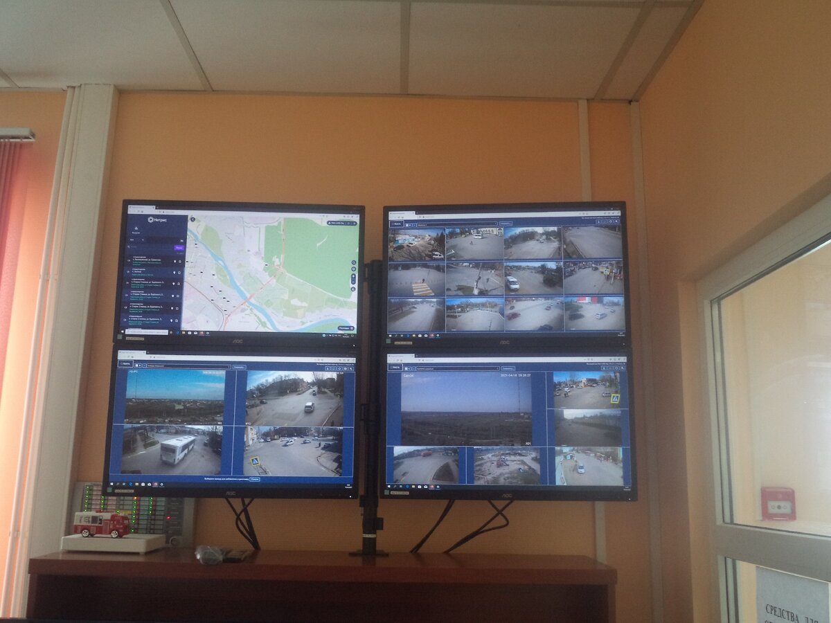 Информация с видеокамер 