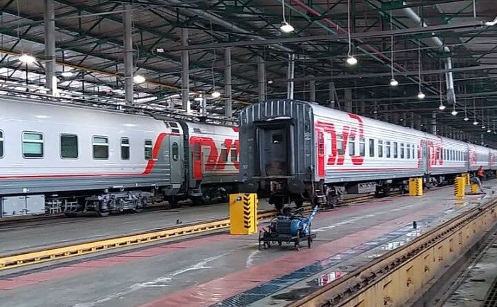 Вагонное ремонтно-экипировочное депо. Фото - Трещев В., январь 2021 года.