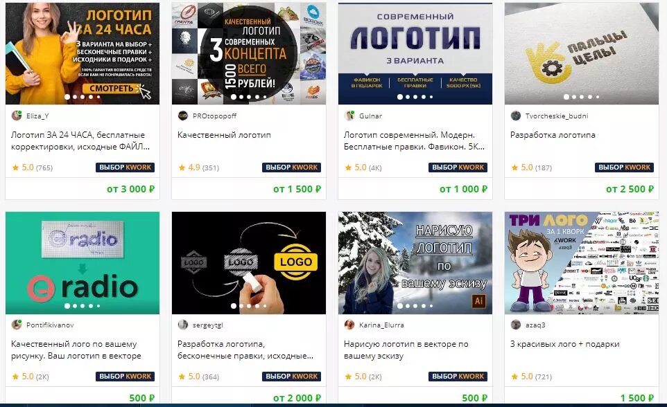 Варианты заработка на логотипах