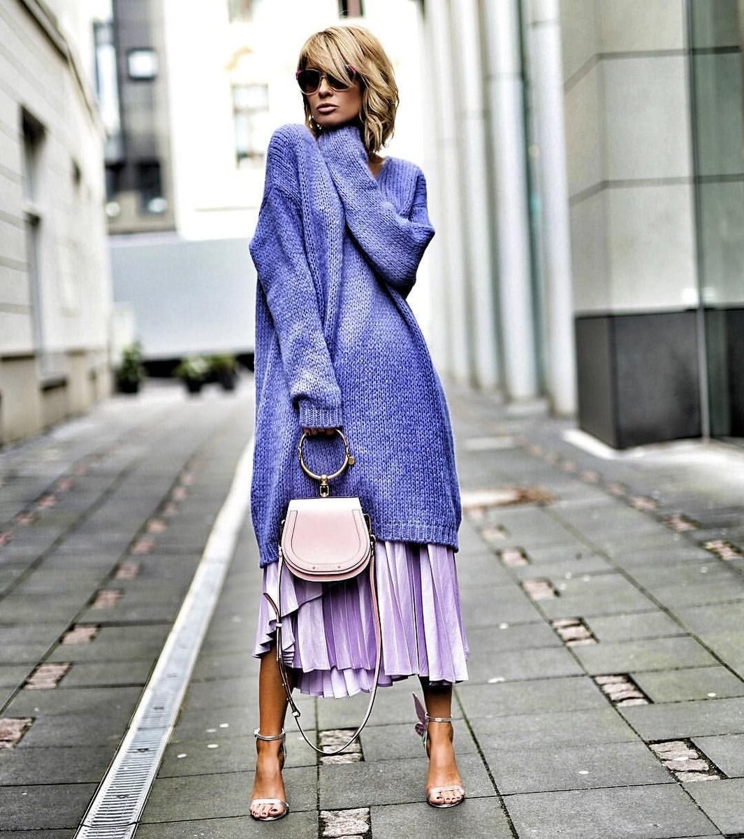 Лавандовый свитер - это любовь! Фото из открытых источников