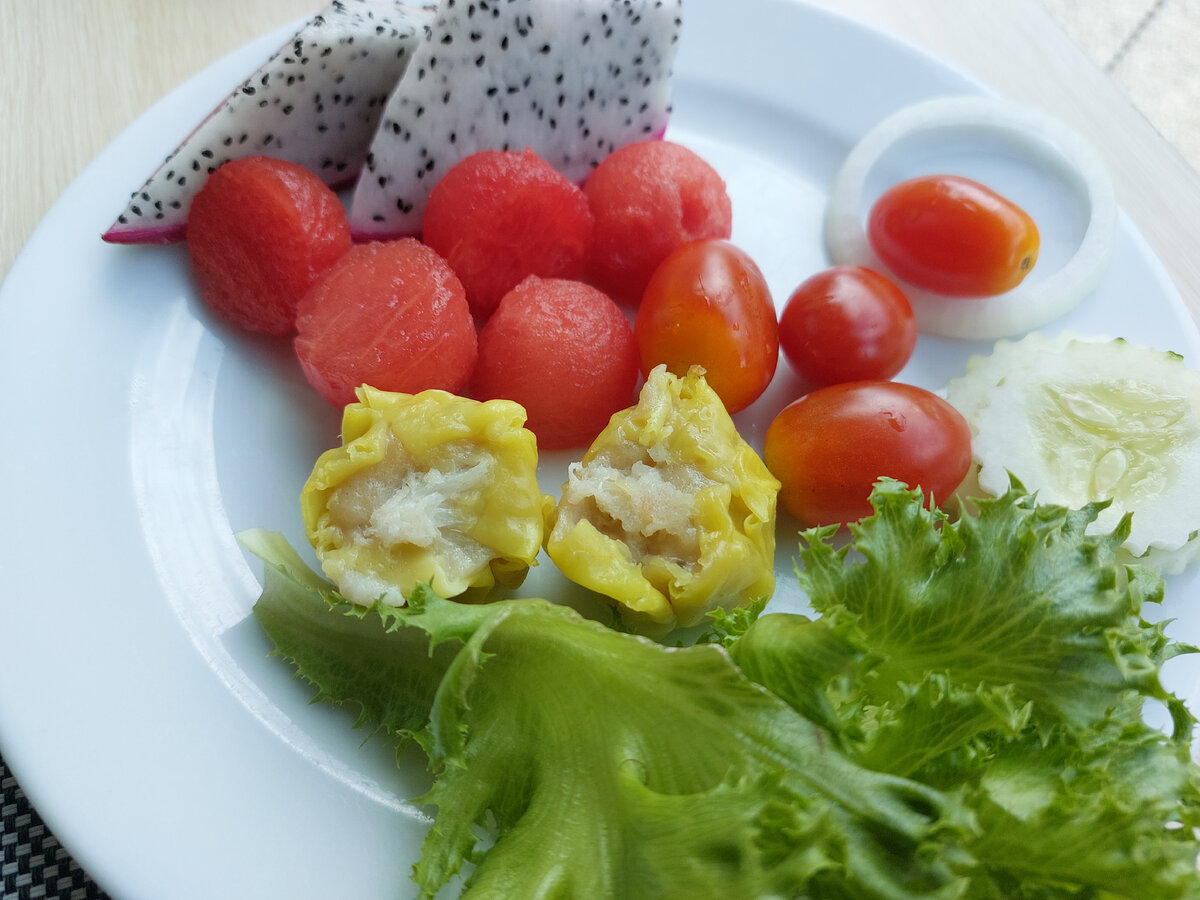 Фото автора. Гречки не нашлось, зато есть вкусный завтрак из отпуска в Таиланде😁