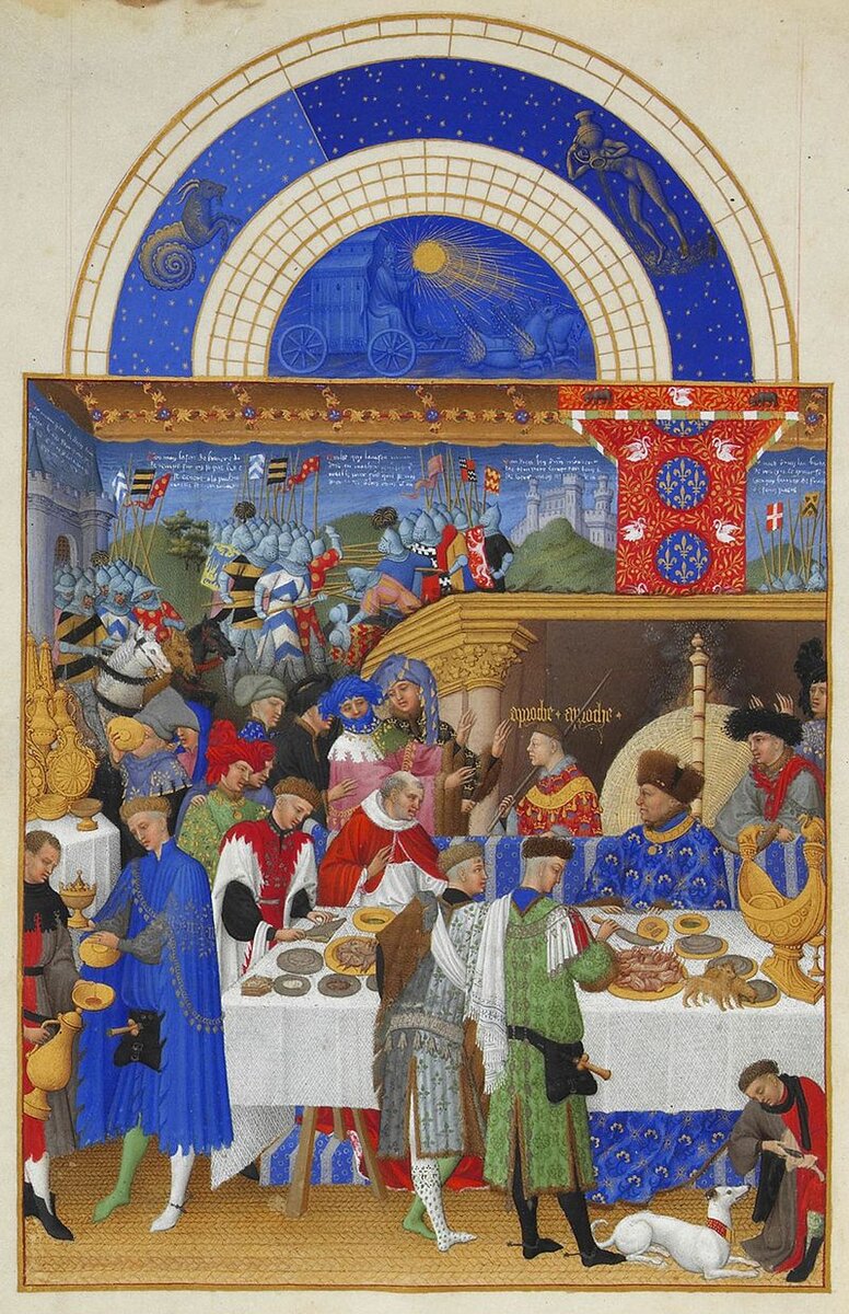 «Январь» (Великолепный часослов герцога Беррийского, 1410—1490)