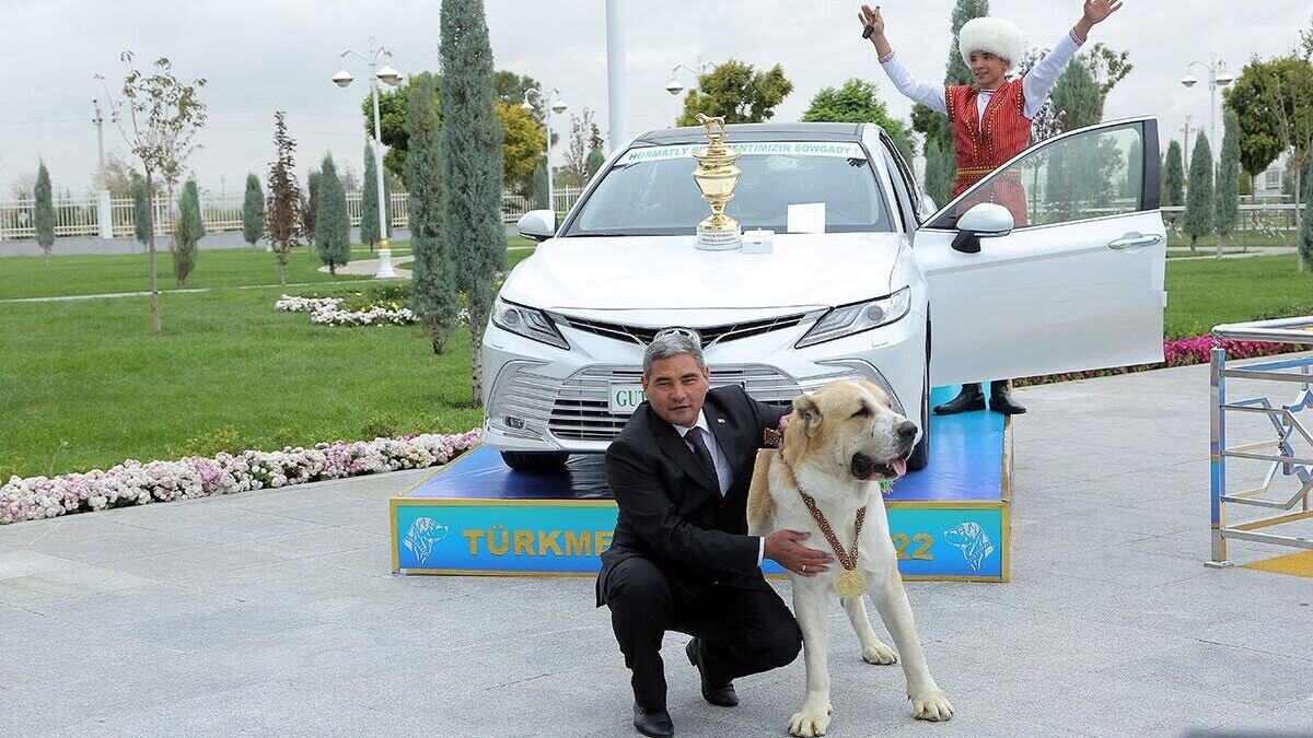    Церемония награждения победителей конкурса "Ýylyň türkmen edermen alabaýy"© Фото : TDH