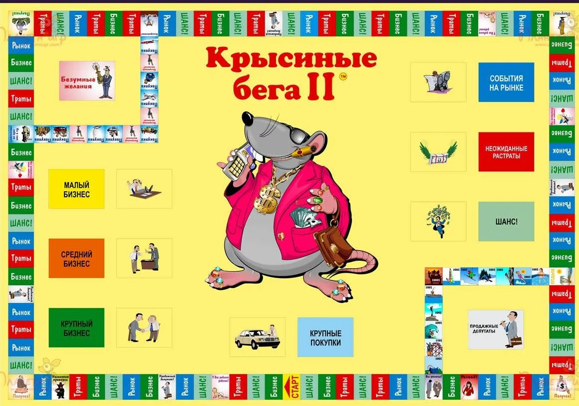Игра Крысиные бега или денежный поток. Есть настольная игра и есть компьютерная версия.