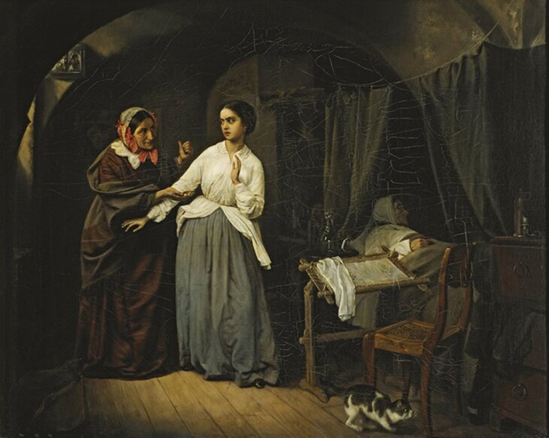 Н. Шильдер. Искушение. 1856 год. 