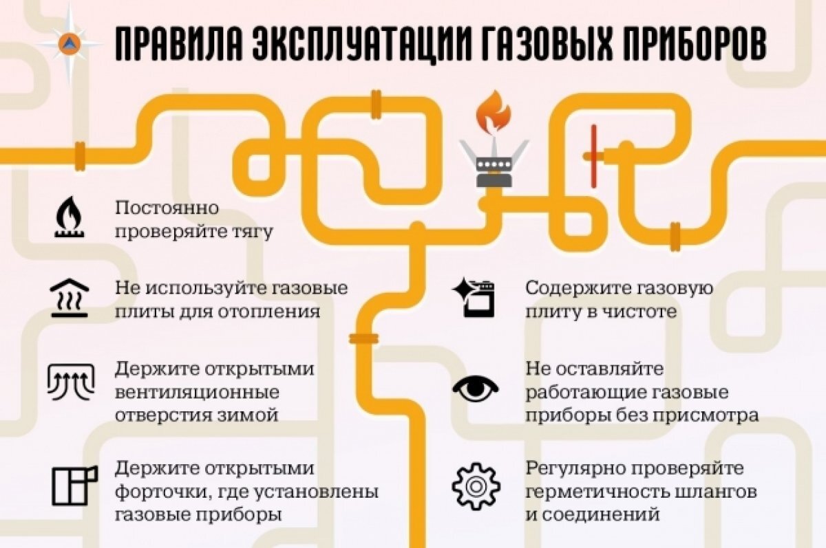 МЧС напоминает правила безопасности при пользовании бытовым газом |  АиФ-Самара | Дзен