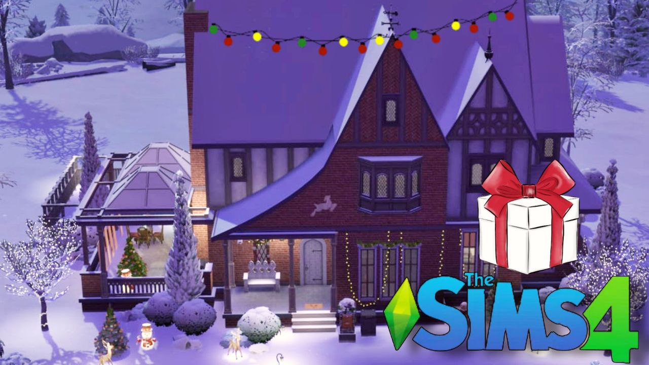 Рождественский дом🎁│Строительство│Christmas house│SpeedBuild│СС [The Sims  4]