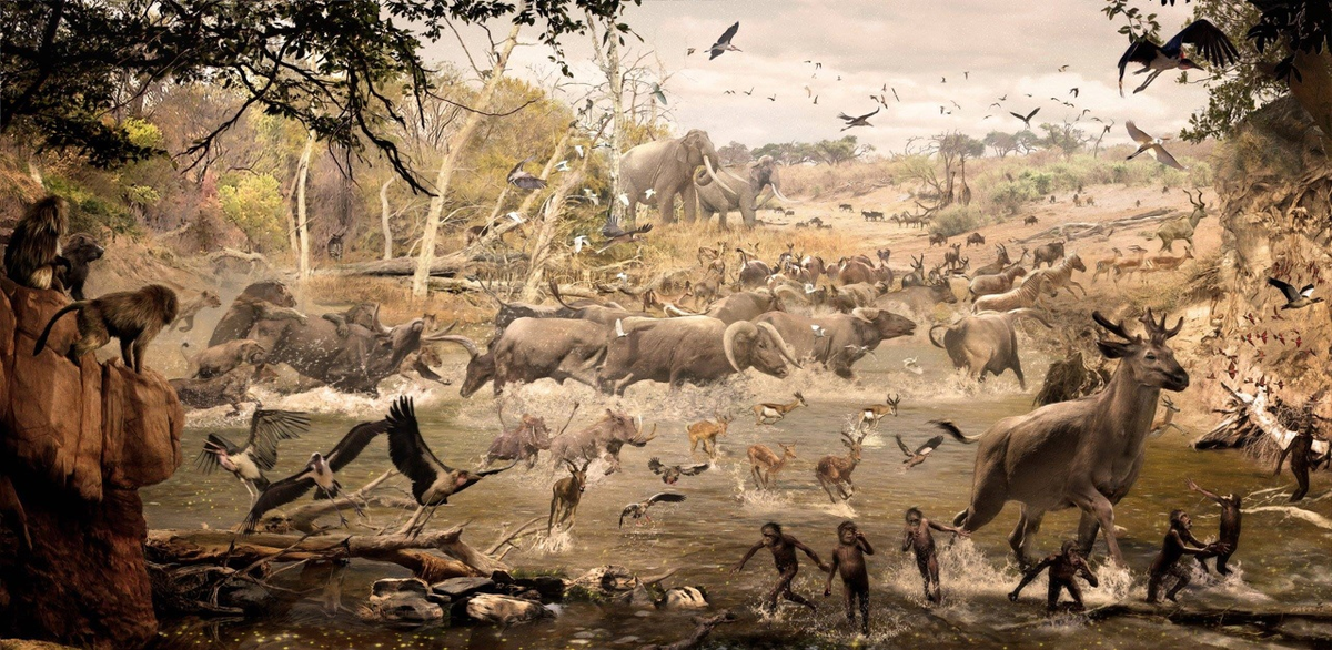 Задание для самых внимательных: найди нотохоэра в доисторическом зоопарке!
