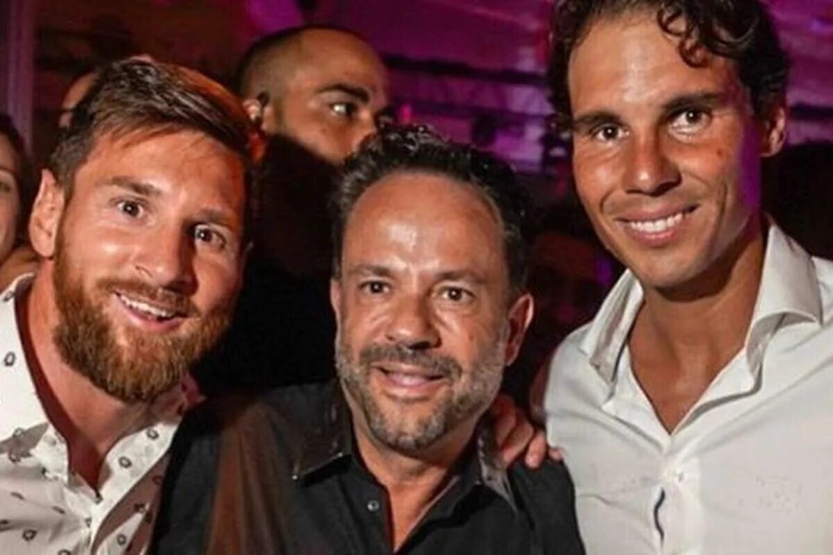 совместное фото Месси с Рафаэлем Надалем