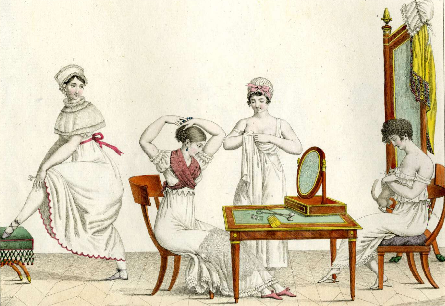 "Утро гризеток", серия "Le bon Genre", 1800-е. (с) Из коллекции Британского музея
