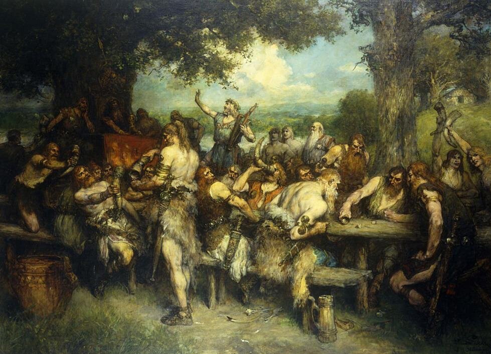 Фердинанд Леке. «Пиршество викингов»