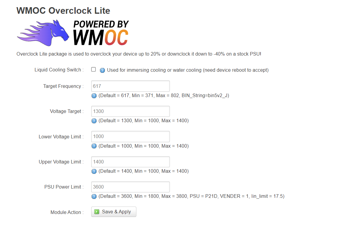 Модуль WMOC Overclock Lite