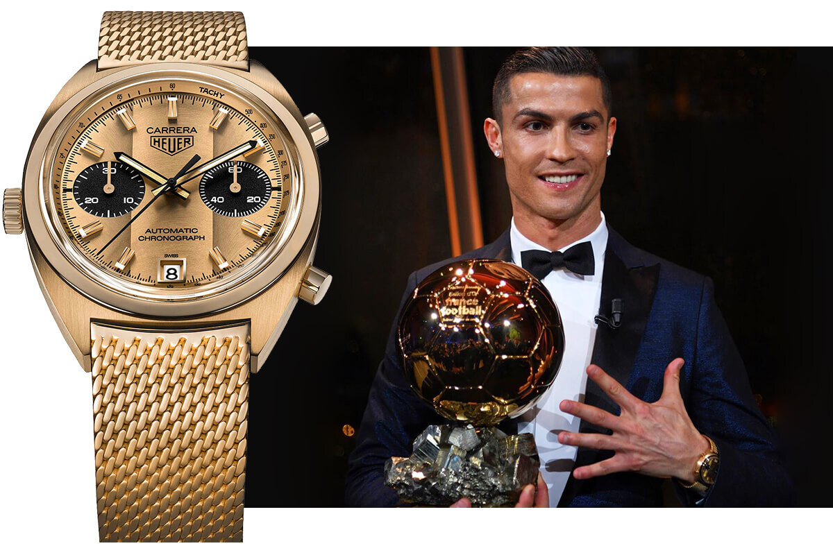 реклама часов Tag Heur с Криштиану Роналду (фото взято из источника: https://watchalfavit.ru/articles/chasy-portugalskoj-sbornoj/) 