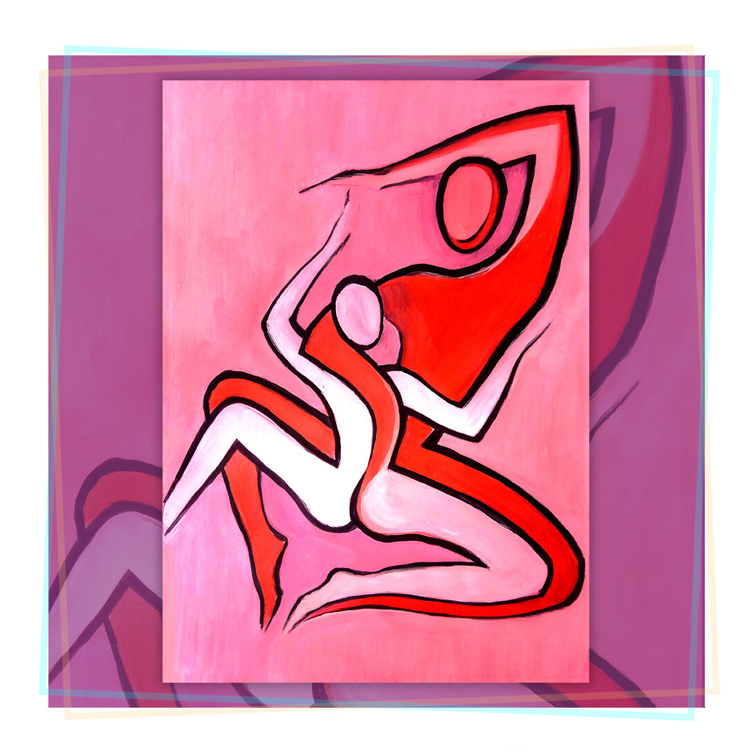 "Гипомания", 2020 г. Бумага/гуашь Формат А3 
