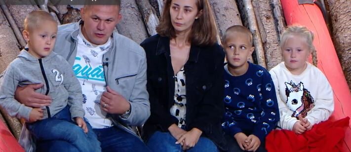 Евгений Солонский с семьей