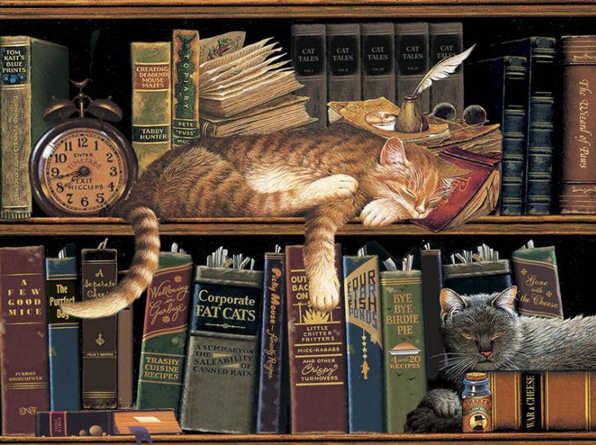 Художник Charles Wysocki коты