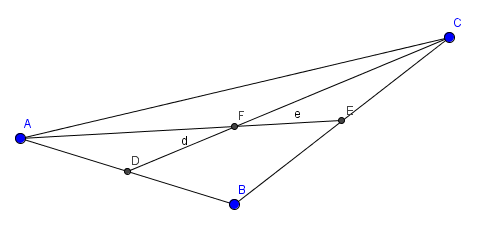 Рис. 2. Центр основания правильной треугольной пирамиды