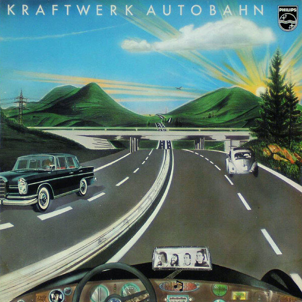 Обложка немецкого издания LP "Autobahn" (Phonogram, кат. № 6305 231)