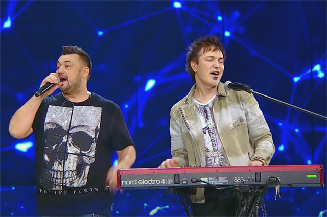 Сергей Жуков и Алексей Потехин. © Кадр YouTube/Руки Вверх