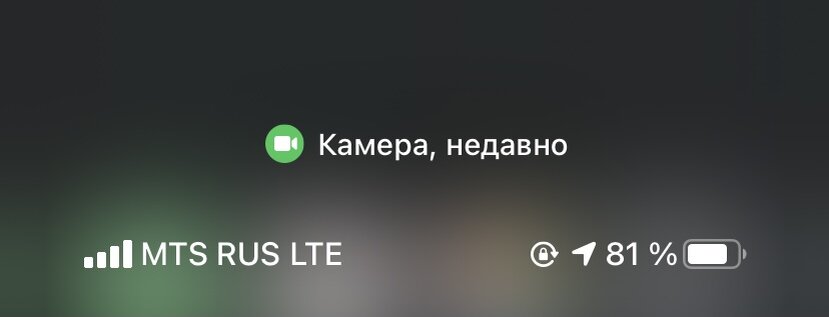Индикатор использования камеры и микрофона в iOS 14