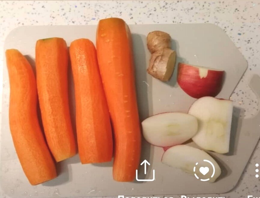 Рецепт полезного коктейля из морковного сока.