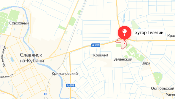Карта краснодара хутор октябрьский