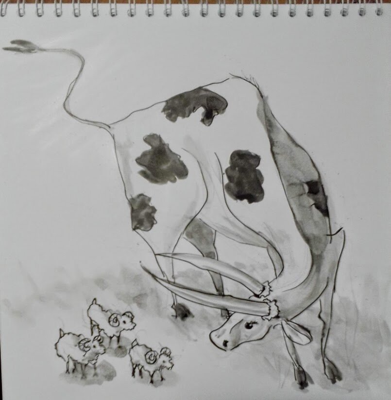 Inktober 2020. Громоздкий 