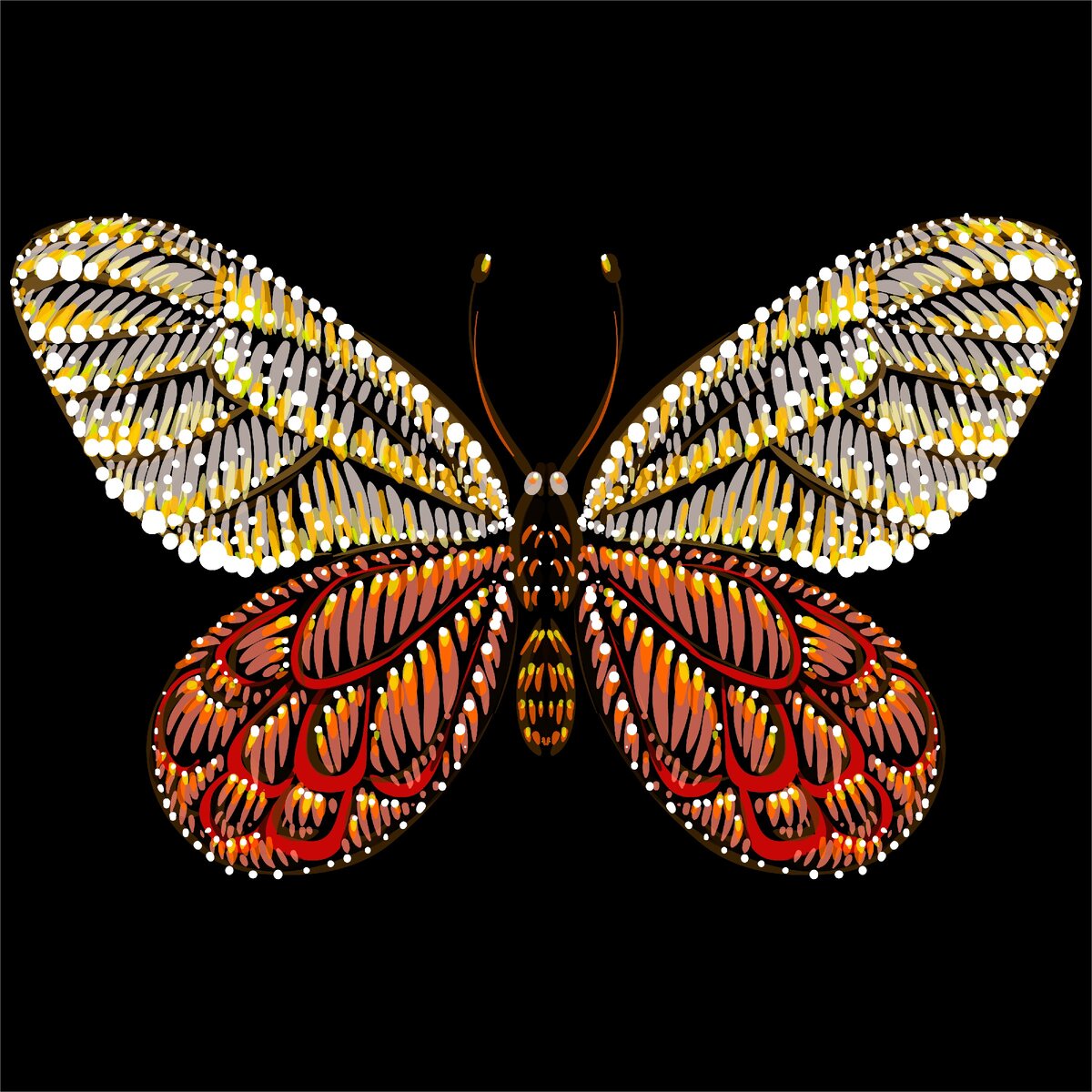 Butterfly style. Бабочка Монарх логотип