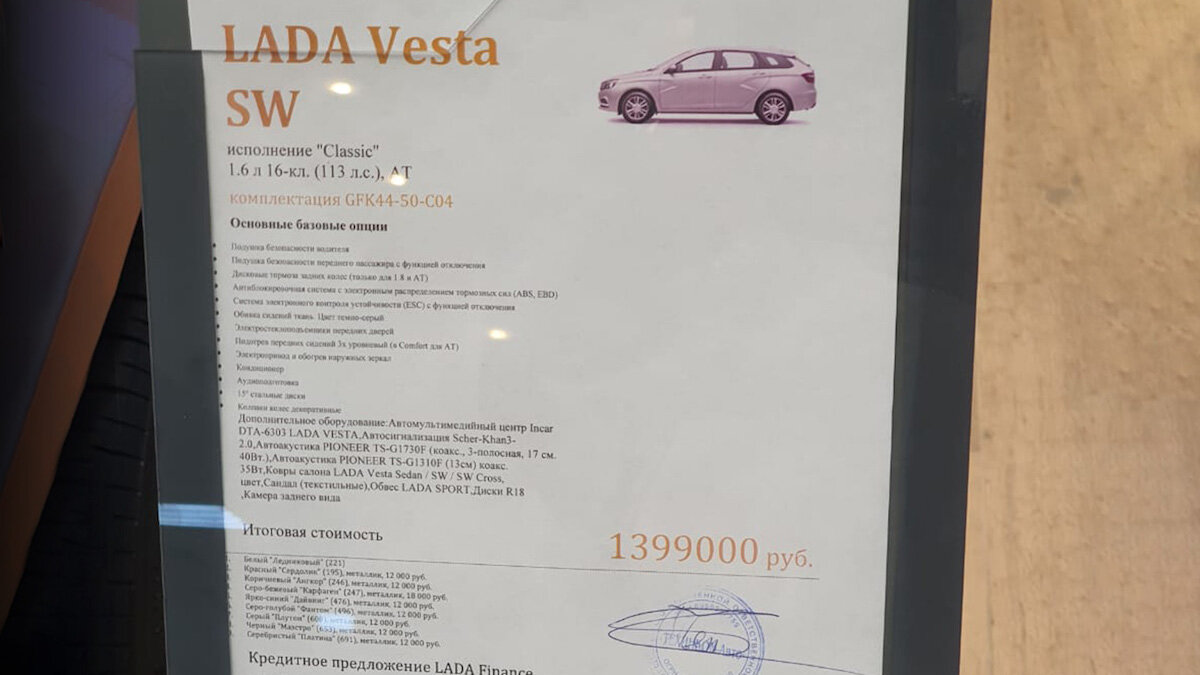 Самая дорогая LADA Vesta | Автовод | Дзен