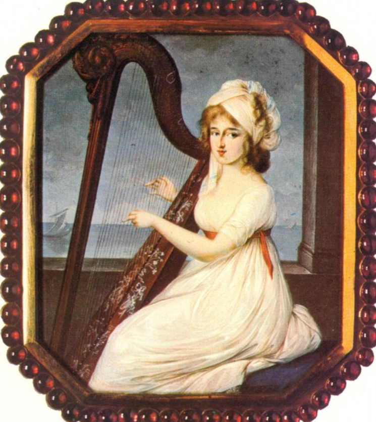 Елизавета Шаховская, выполнено Питером Эдуардом Строли, ок. 1790 г. Источник: WikiCommons